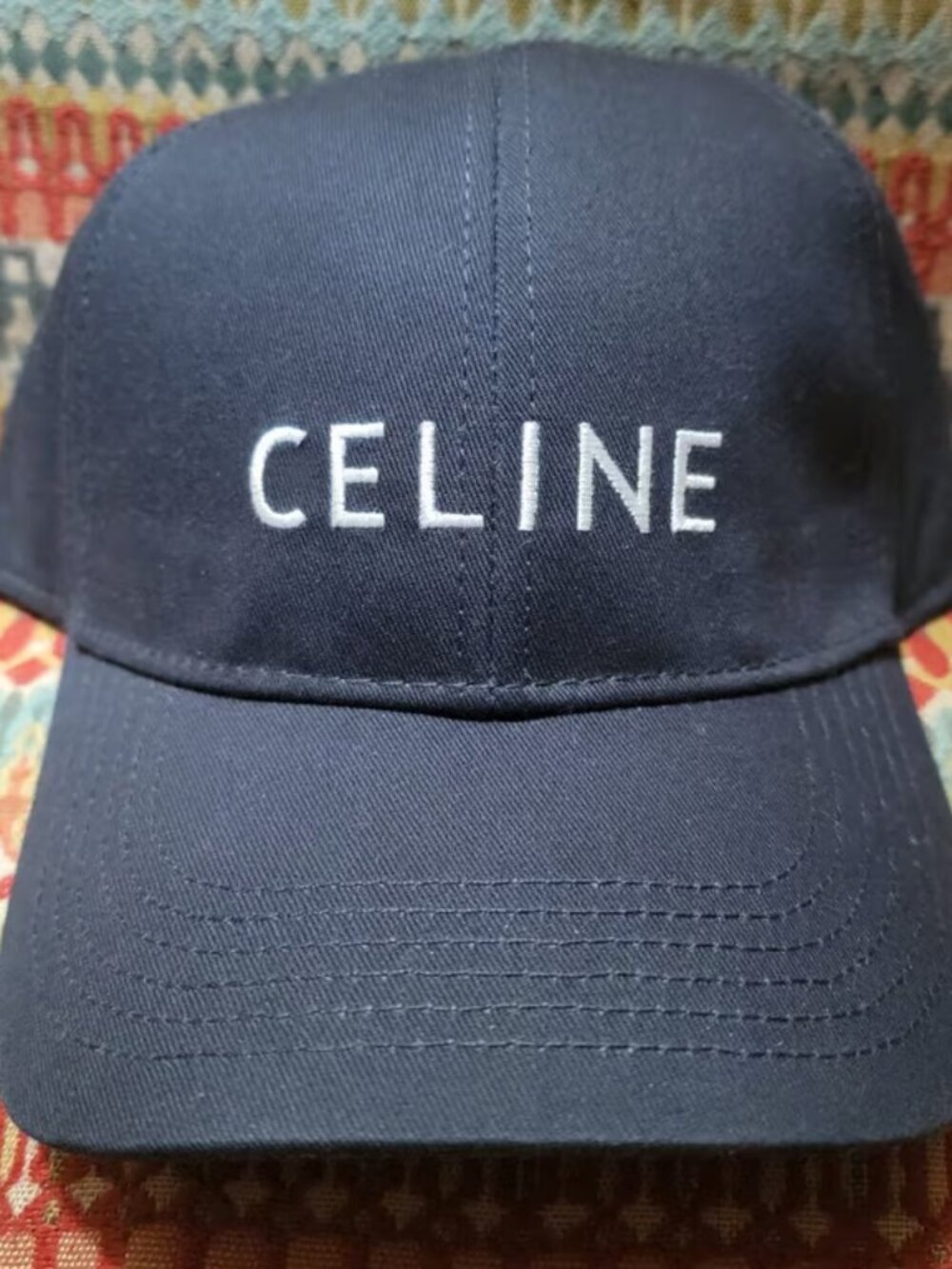 CELINE Hat PARIS France FASHION Adjustable Strap Back CAP Navy Blue